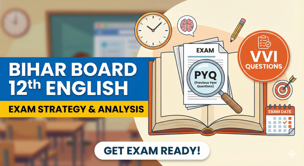 Bihar board 12th english exam strategy pyq vvi questions